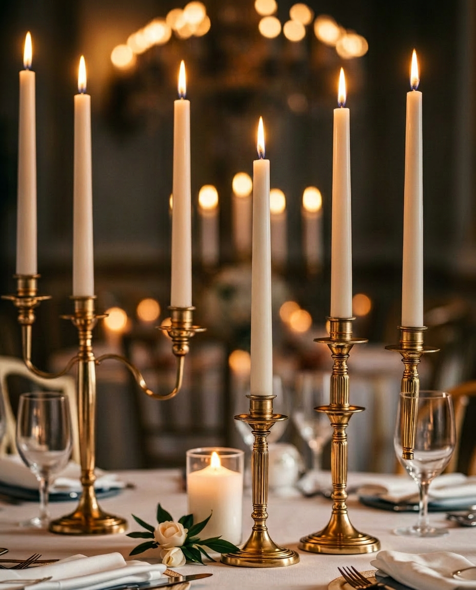 Gilded Tapers